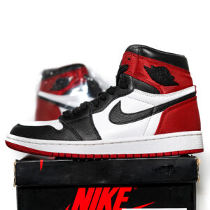 AJ1  Retro High "Satin" Black Toe